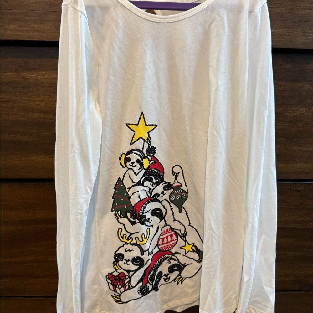 Justice White Long Sleeve Shirt